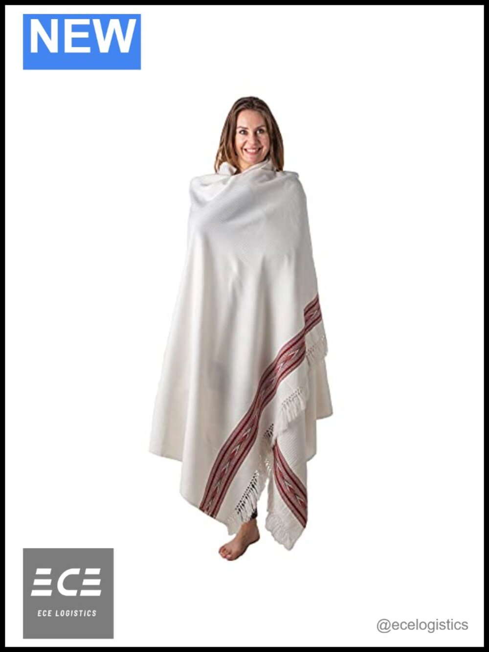 Meditation Shawl Large Unisex Vegan Wool Prayer Wrap Oversize Scarf